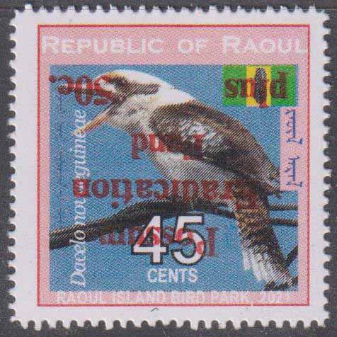 A small quantity of the Possum Eradication stamps had the overprint inverted.