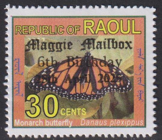 Raoul Island 2025 celebrating the 6th birthday of Maggie Mailbox.